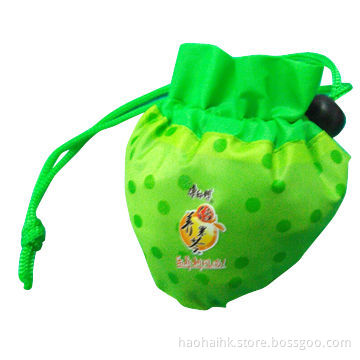 Polyester fruit shopping bag, it can be folded and cleaned, environment-friendly